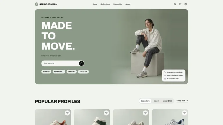 Sage Sneaker Store result preview